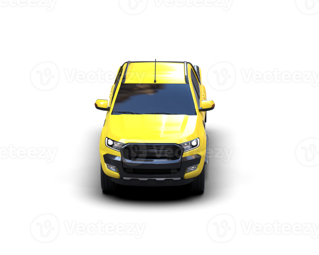 Pickup truck isolated on background. 3d rendering - illustration png