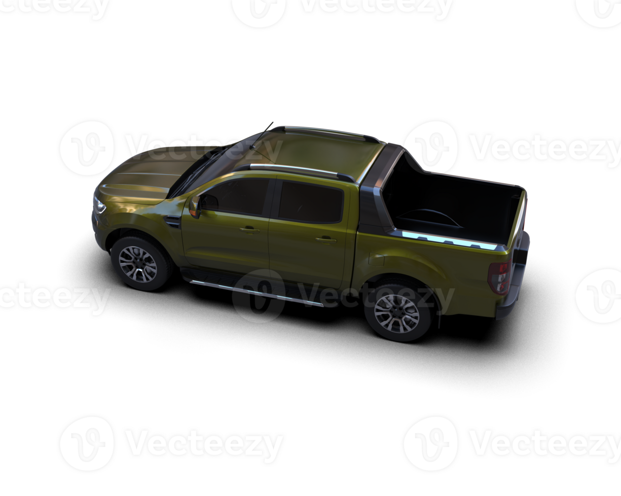 Pickup truck isolated on background. 3d rendering - illustration png