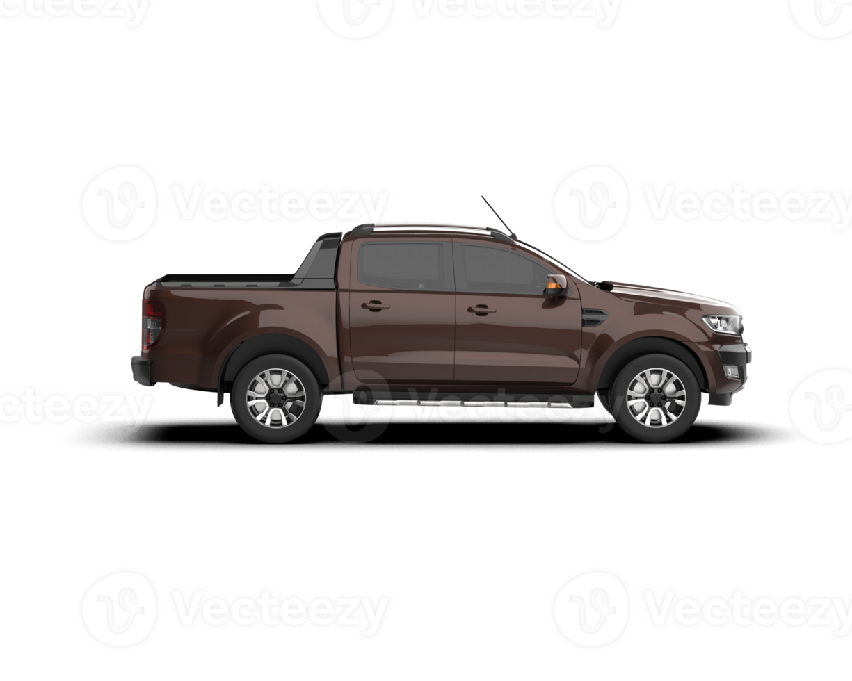 Pickup truck isolated on background. 3d rendering - illustration png