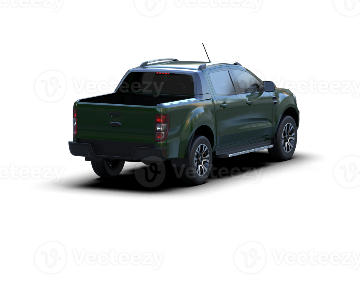 Pickup truck isolated on background. 3d rendering - illustration png