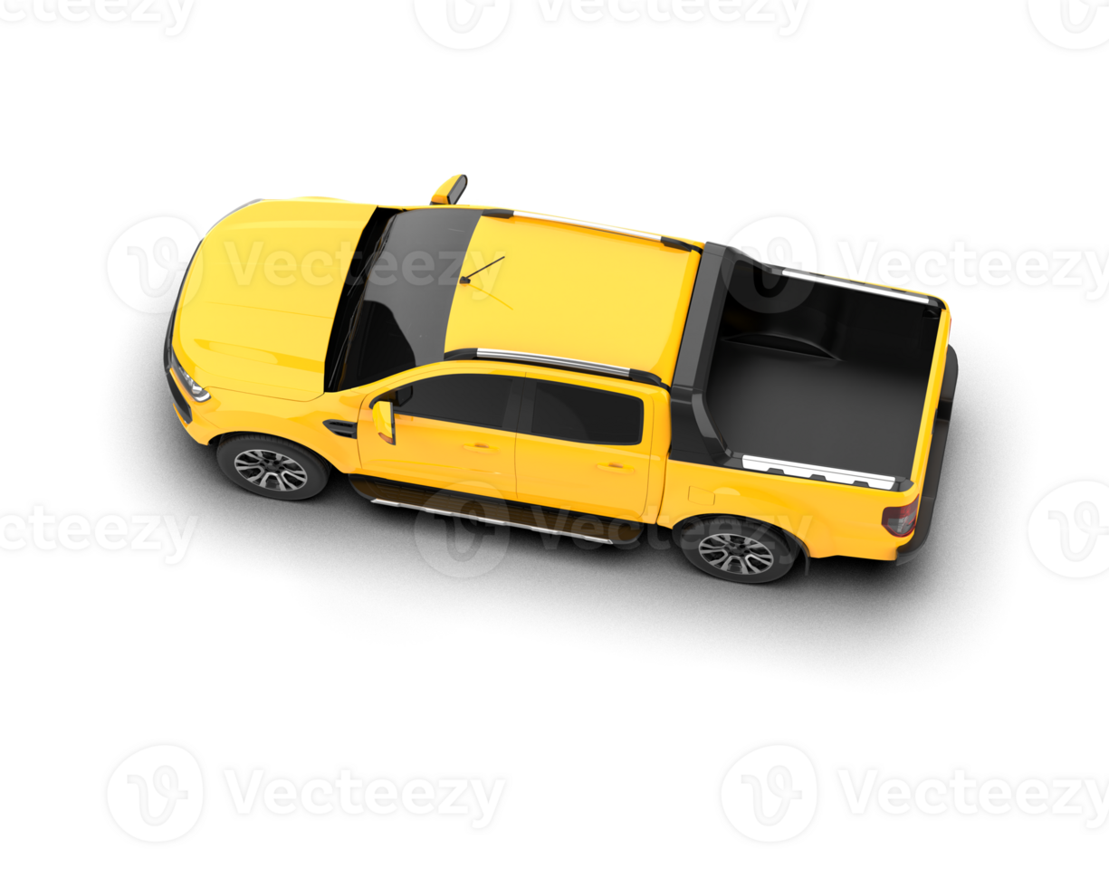 Pickup truck isolated on background. 3d rendering - illustration png