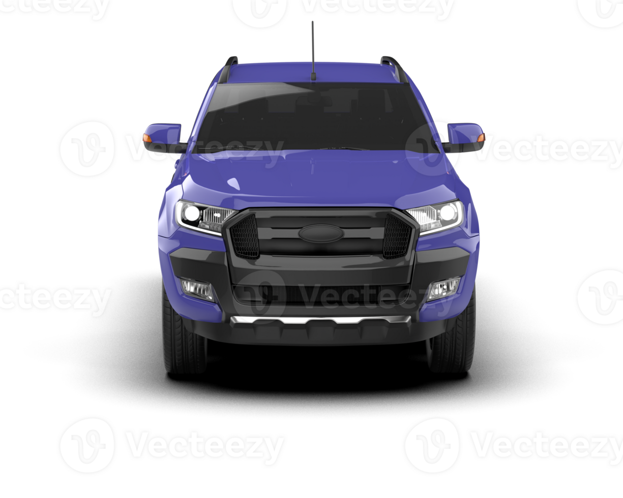 Pickup truck isolated on background. 3d rendering - illustration png