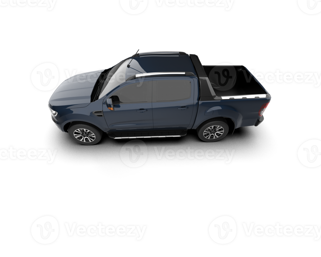 Pickup truck isolated on background. 3d rendering - illustration png