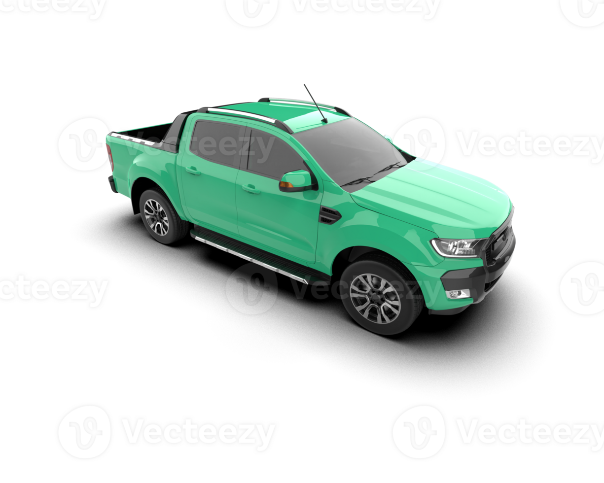 Pickup truck isolated on background. 3d rendering - illustration png