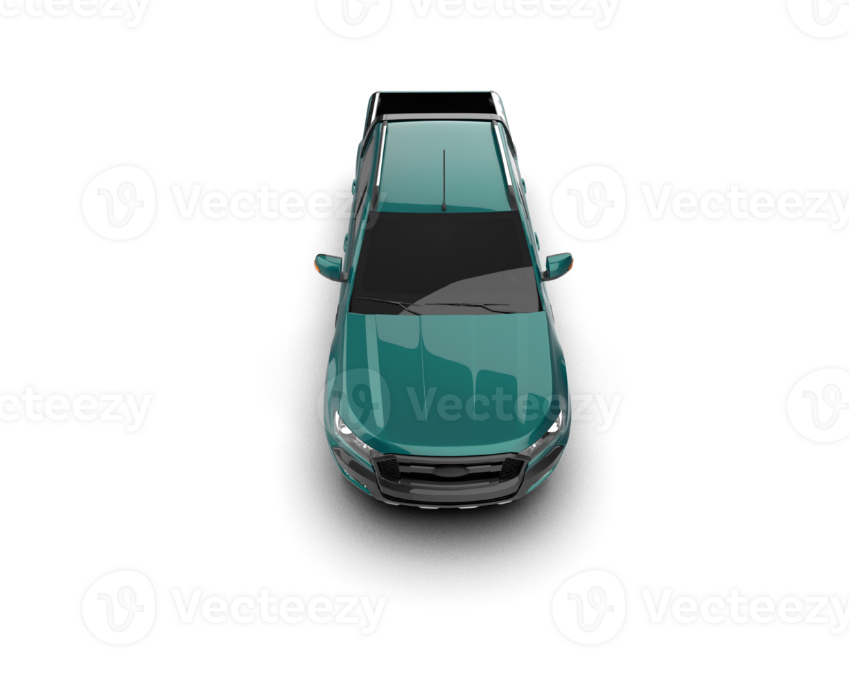 Pickup truck isolated on background. 3d rendering - illustration png