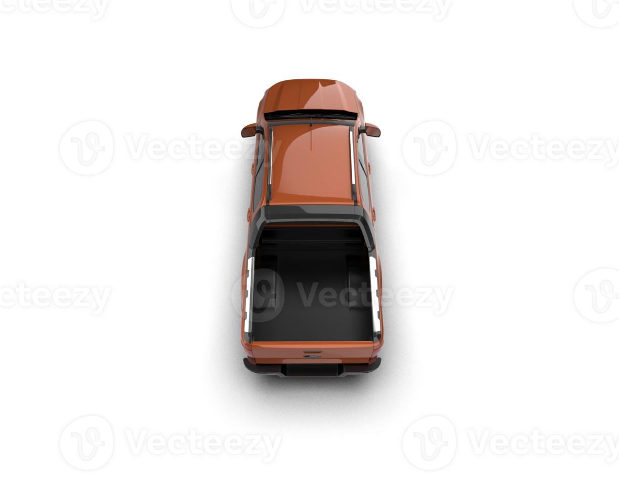 Pickup truck isolated on background. 3d rendering - illustration png