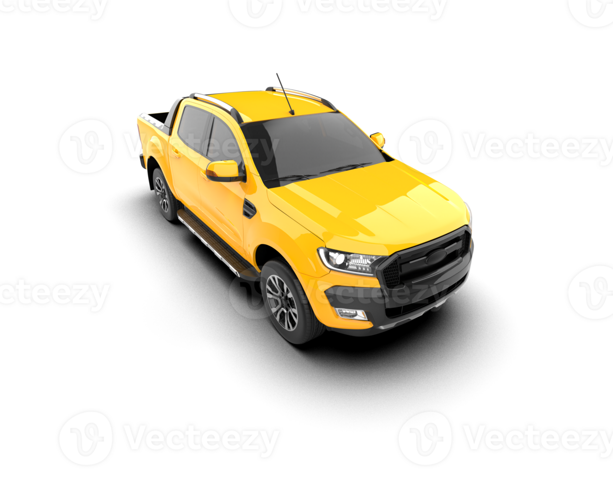 Pickup truck isolated on background. 3d rendering - illustration png