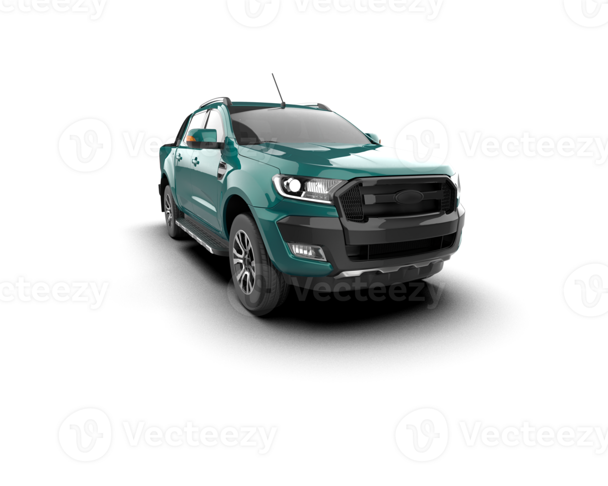 Pickup truck isolated on background. 3d rendering - illustration png