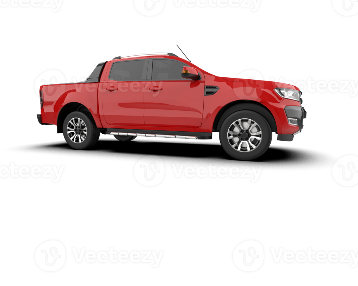 Pickup truck isolated on background. 3d rendering - illustration png