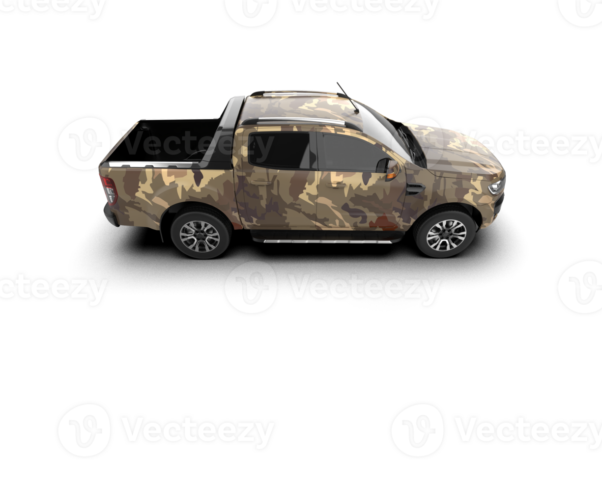 Pickup truck isolated on background. 3d rendering - illustration png