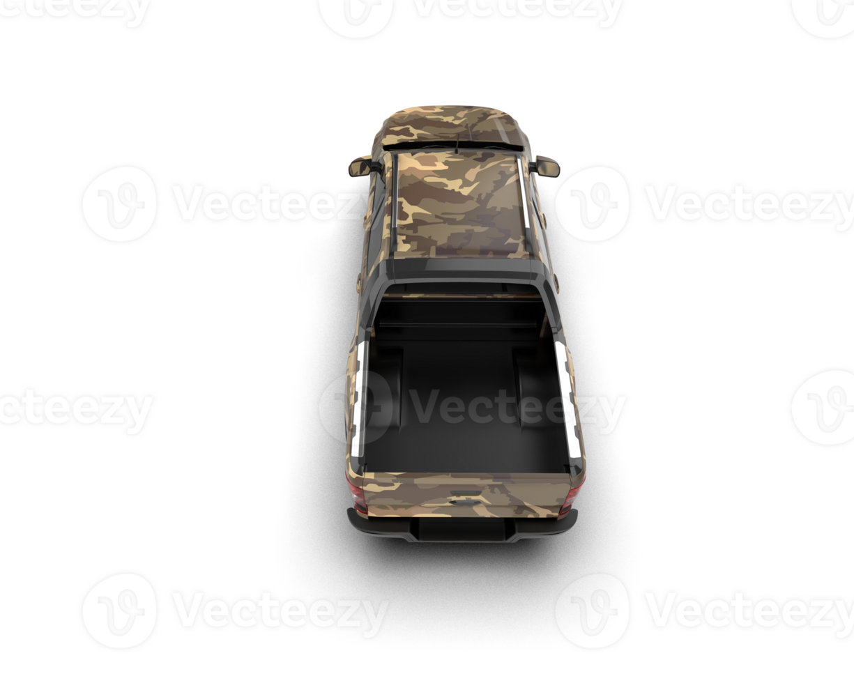 Pickup truck isolated on background. 3d rendering - illustration png