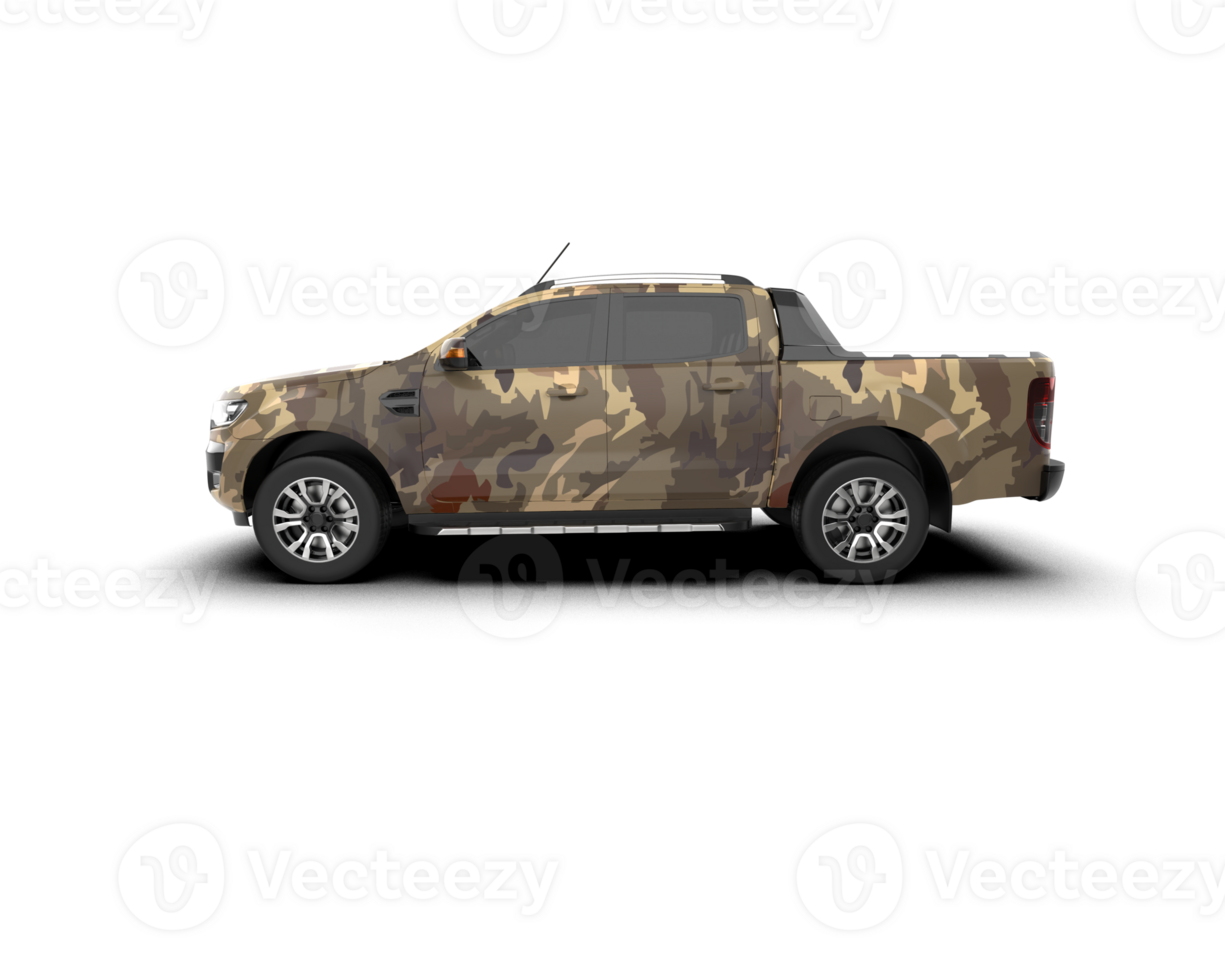 Pickup truck isolated on background. 3d rendering - illustration png