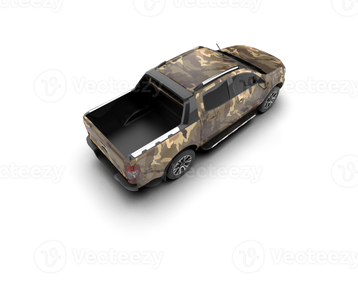 Pickup truck isolated on background. 3d rendering - illustration png