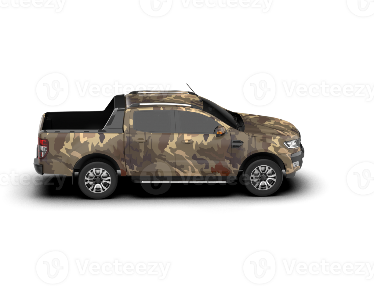 Pickup truck isolated on background. 3d rendering - illustration png