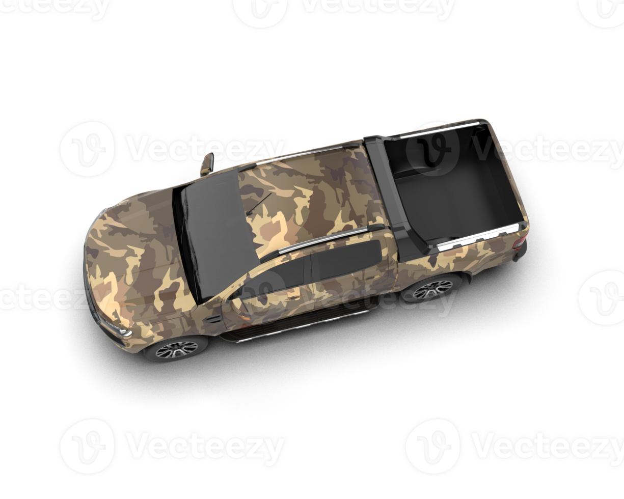 Pickup truck isolated on background. 3d rendering - illustration png