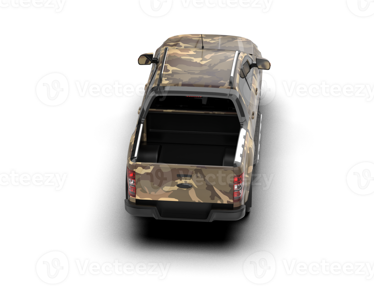 Pickup truck isolated on background. 3d rendering - illustration png