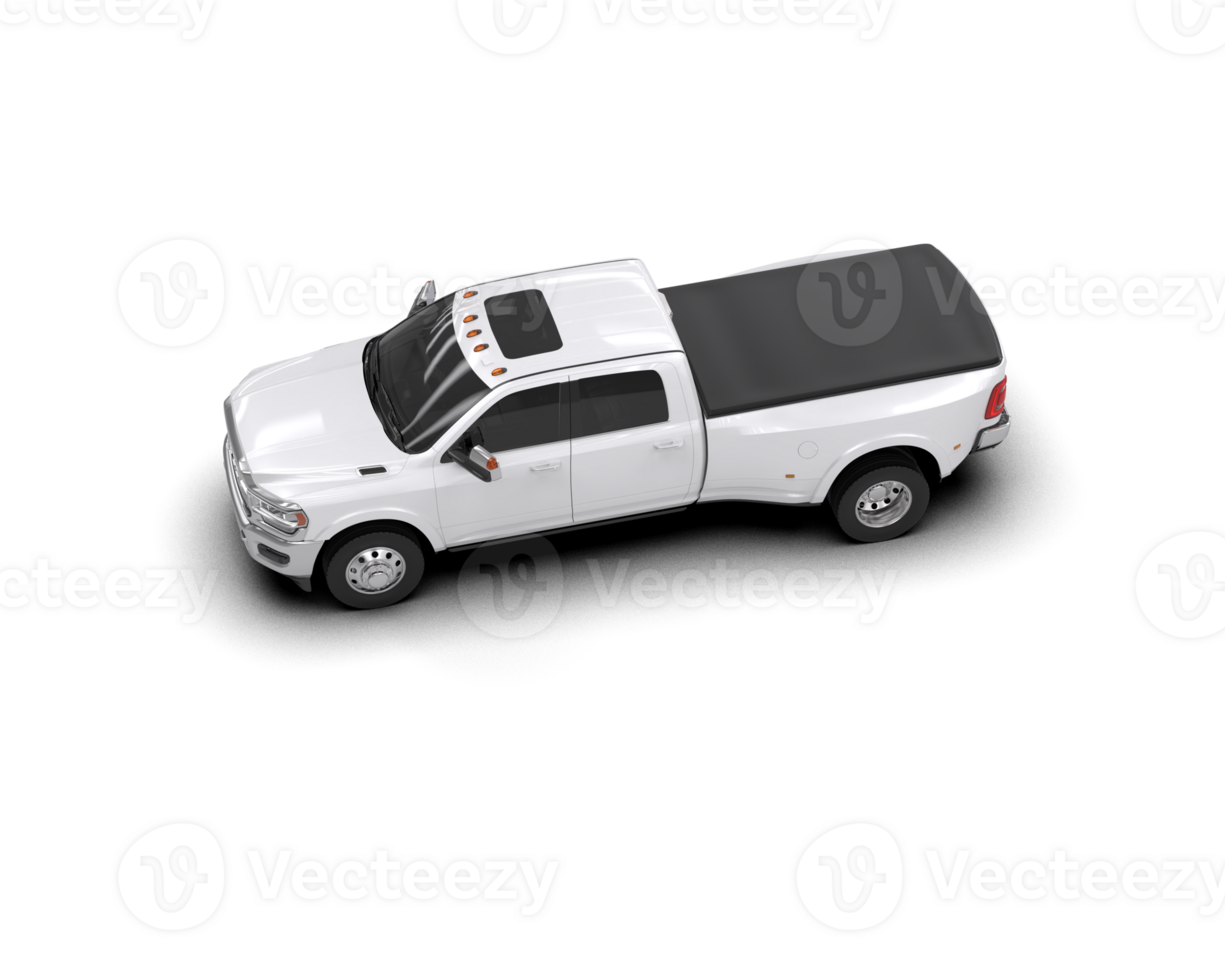 Pickup truck isolated on background. 3d rendering - illustration png