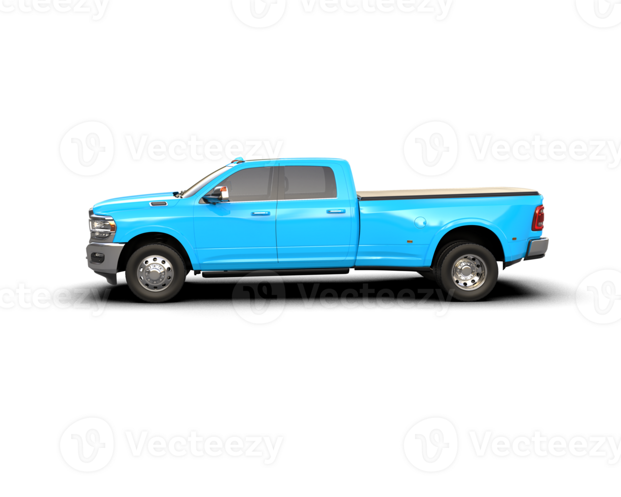 Pickup truck isolated on background. 3d rendering - illustration png