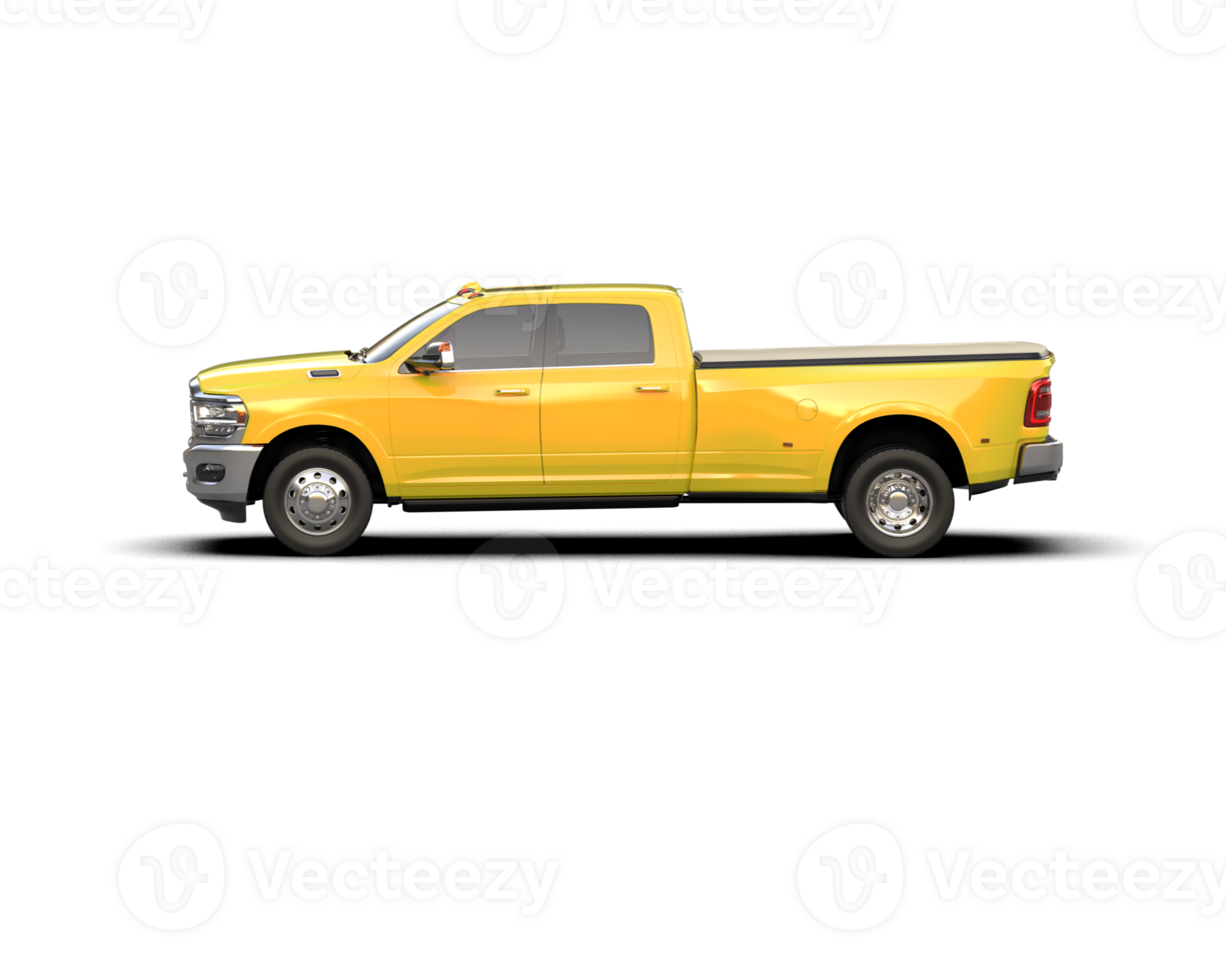 Pickup truck isolated on background. 3d rendering - illustration png
