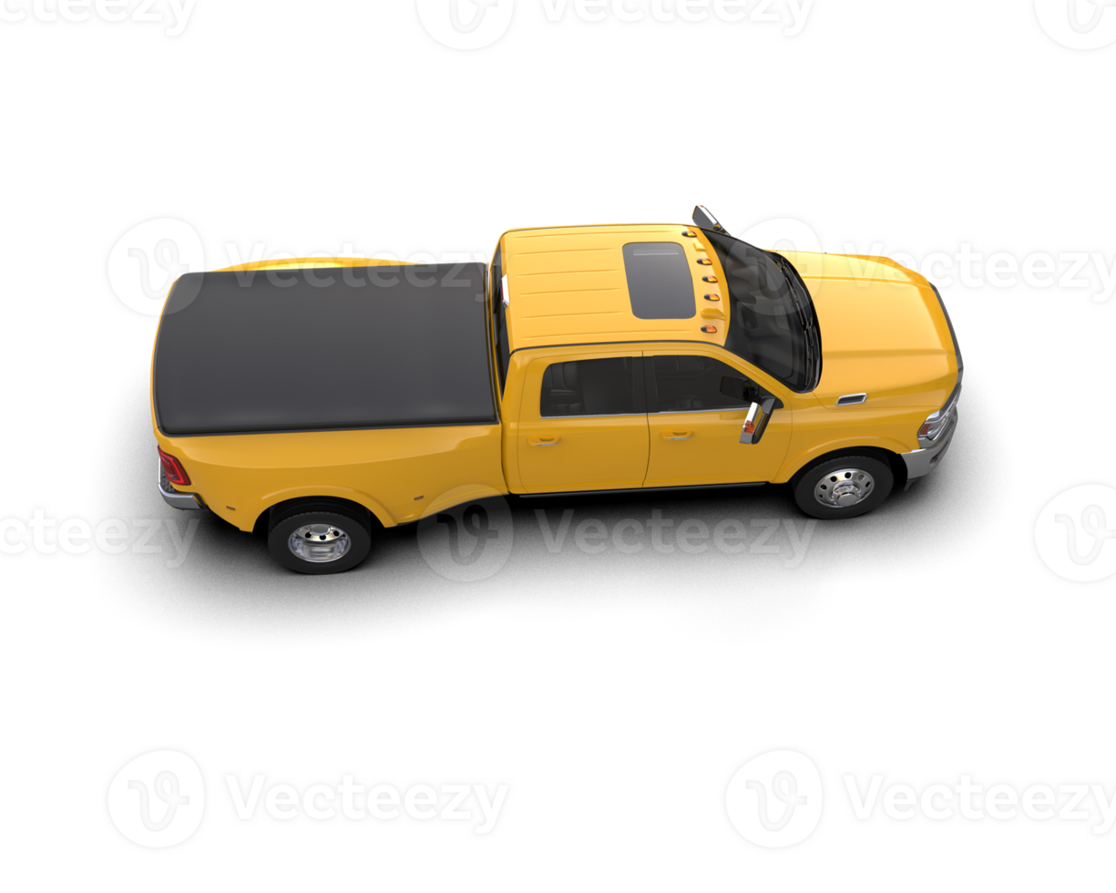 Pickup truck isolated on background. 3d rendering - illustration png
