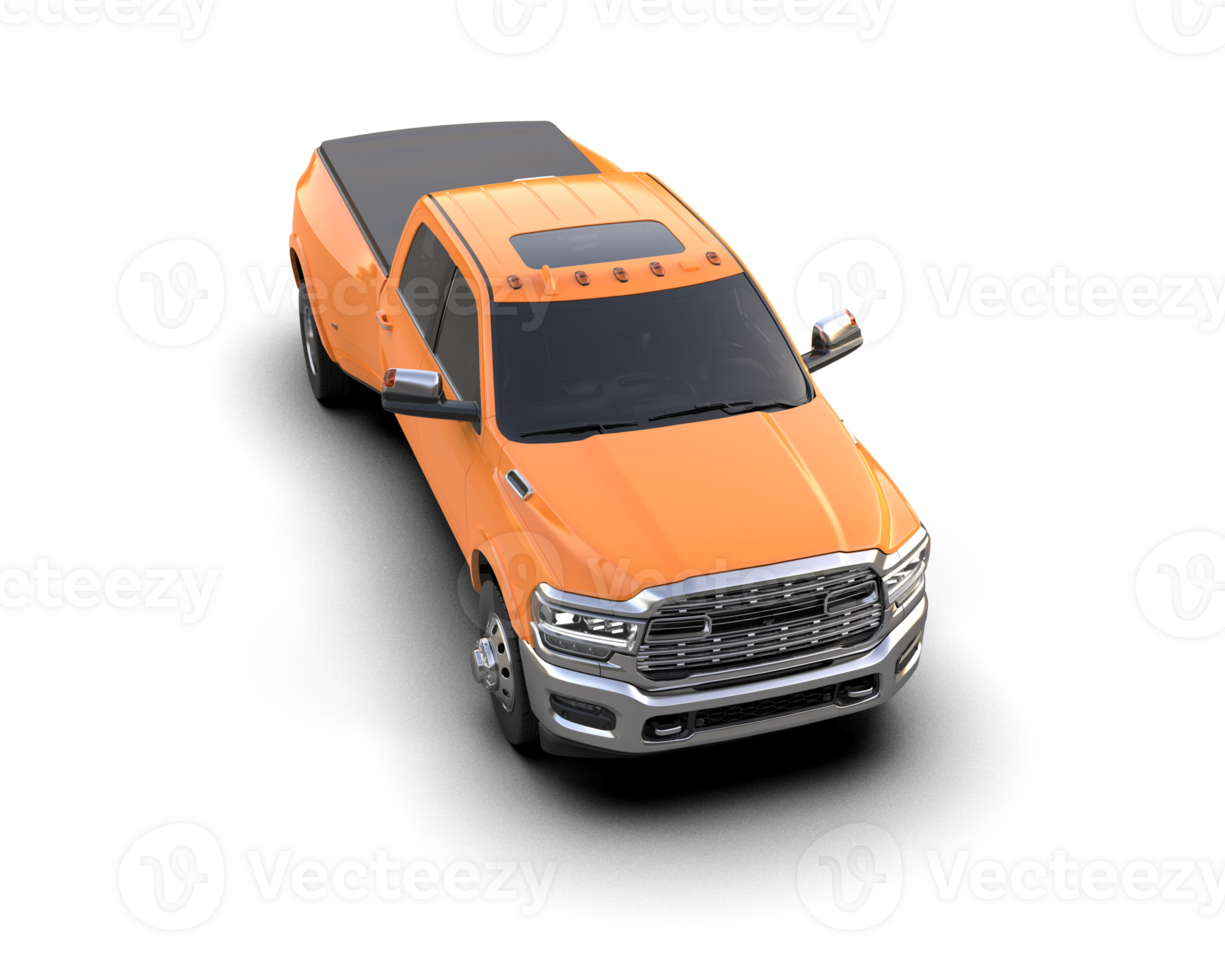 Pickup truck isolated on background. 3d rendering - illustration png