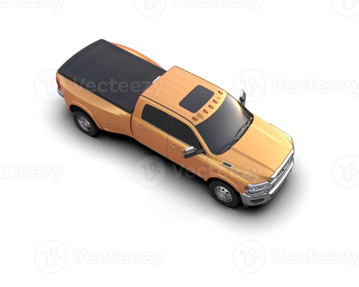 Pickup truck isolated on background. 3d rendering - illustration png