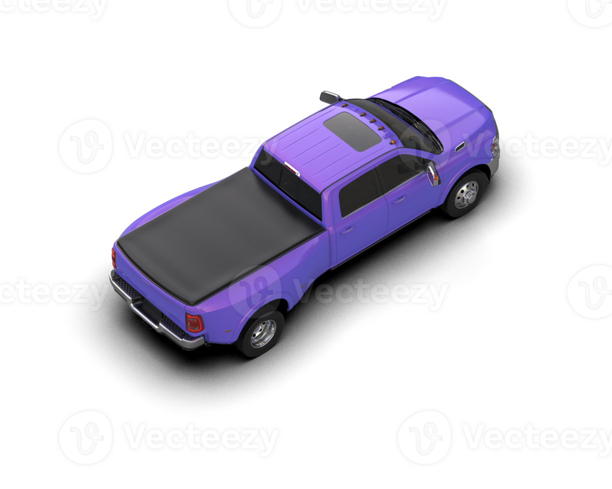 Pickup truck isolated on background. 3d rendering - illustration png