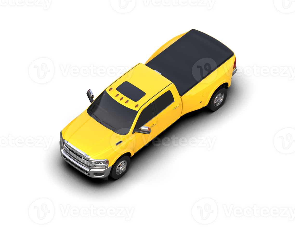 Pickup truck isolated on background. 3d rendering - illustration png