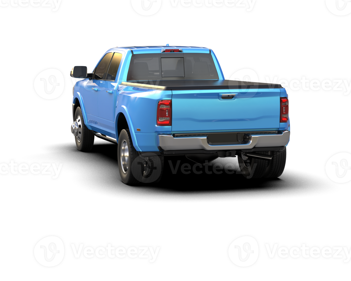 Pickup truck isolated on background. 3d rendering - illustration png