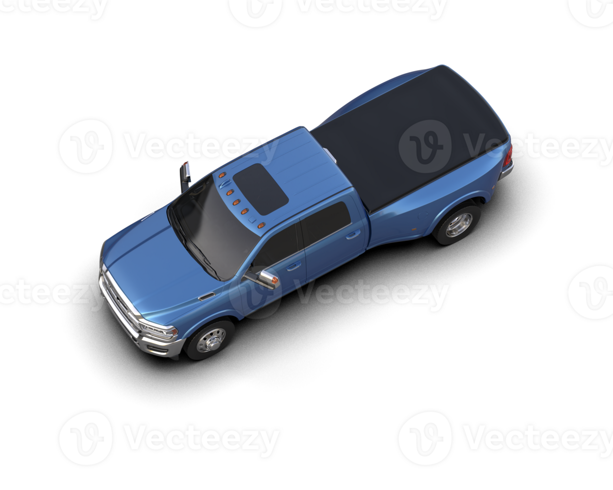 Pickup truck isolated on background. 3d rendering - illustration png