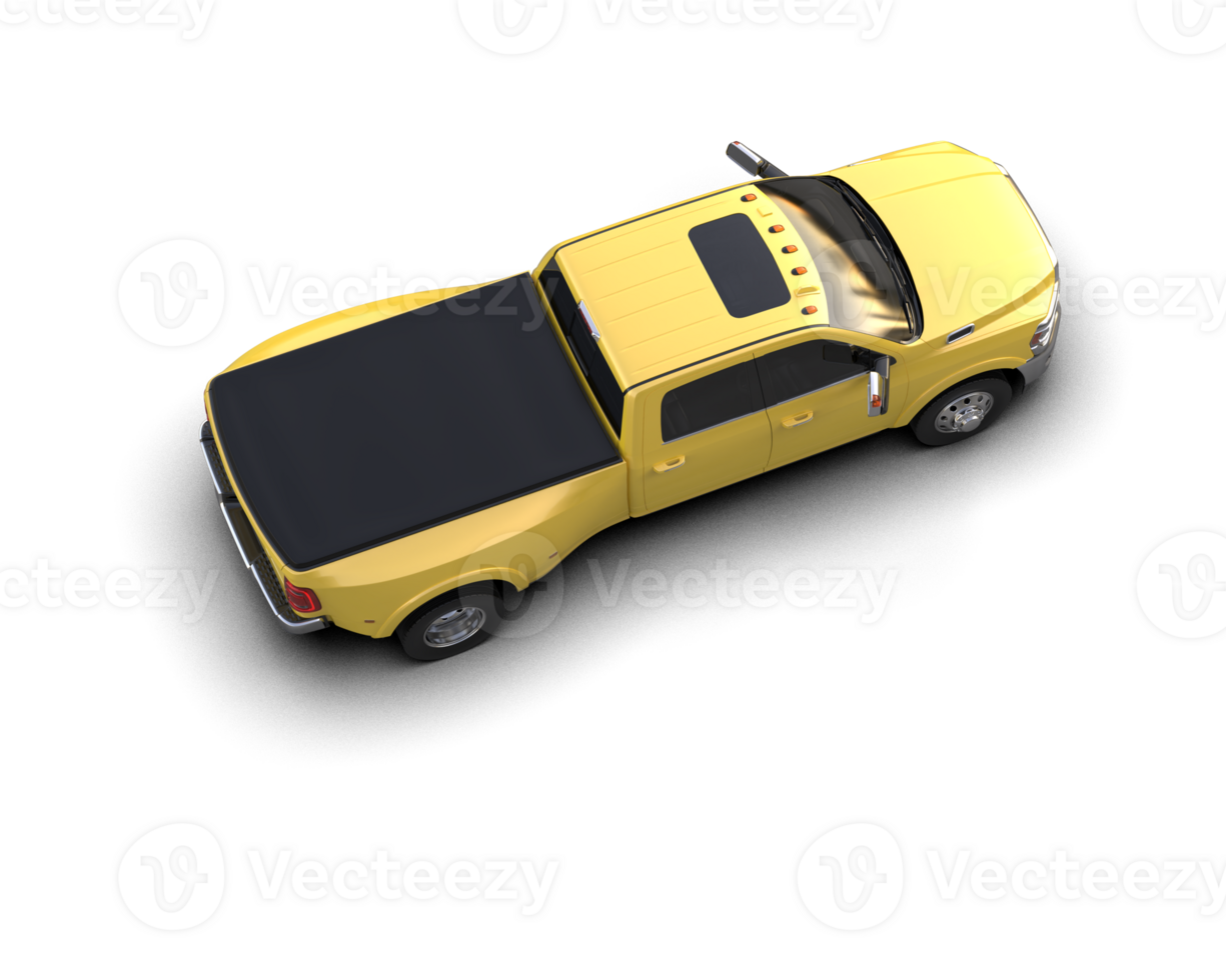 Pickup truck isolated on background. 3d rendering - illustration png
