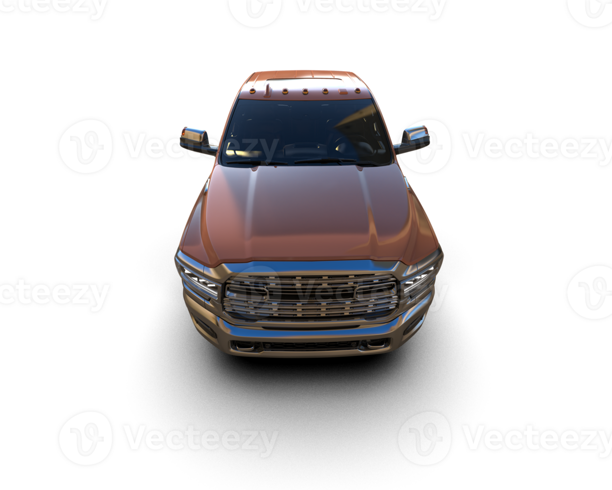 Pickup truck isolated on background. 3d rendering - illustration png