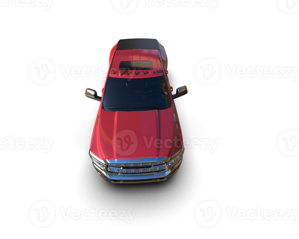 Pickup truck isolated on background. 3d rendering - illustration png