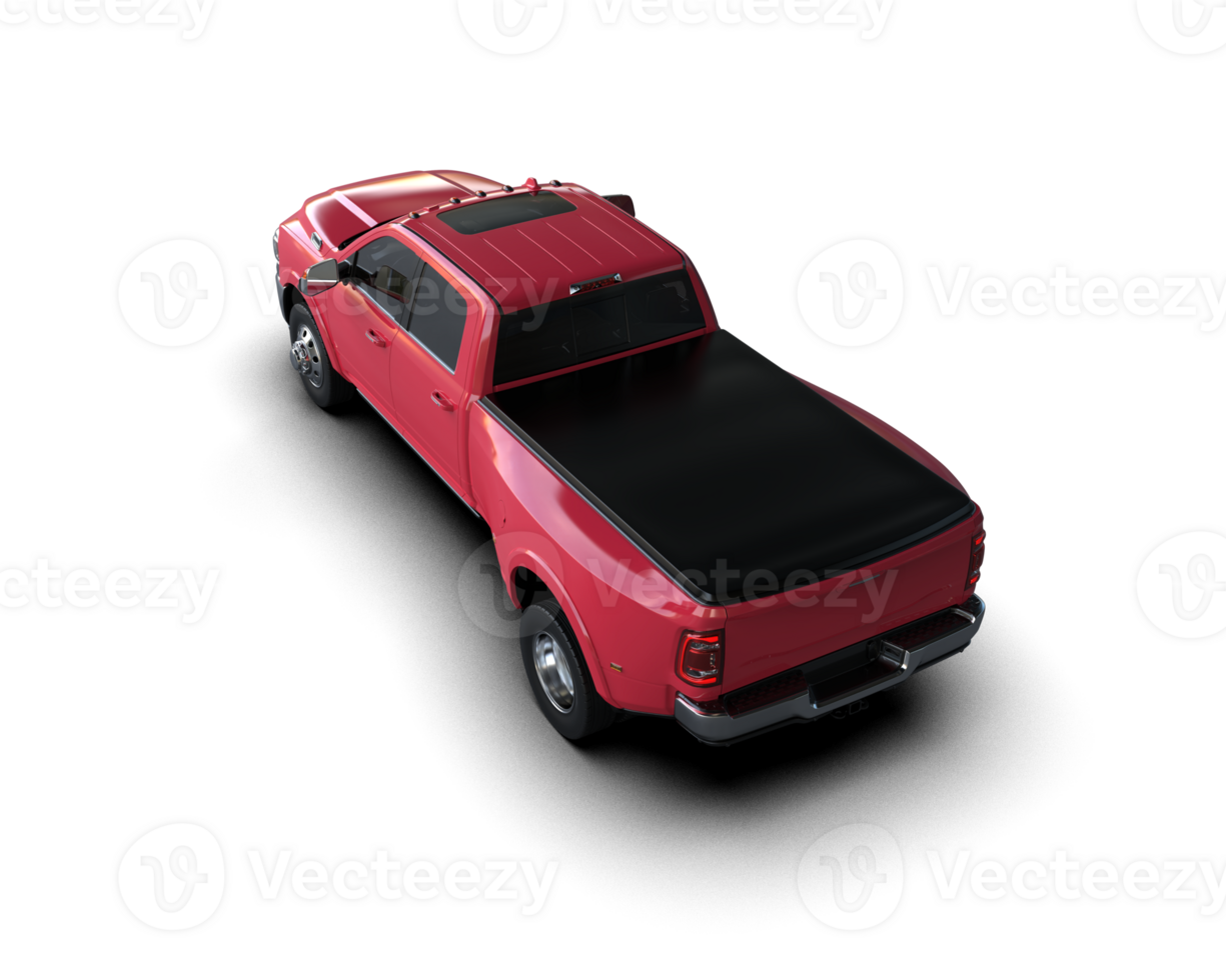 Pickup truck isolated on background. 3d rendering - illustration png
