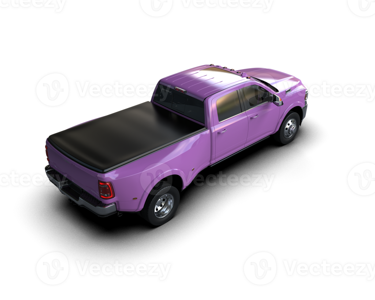 Pickup truck isolated on background. 3d rendering - illustration png