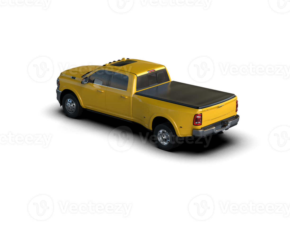 Pickup truck isolated on background. 3d rendering - illustration png