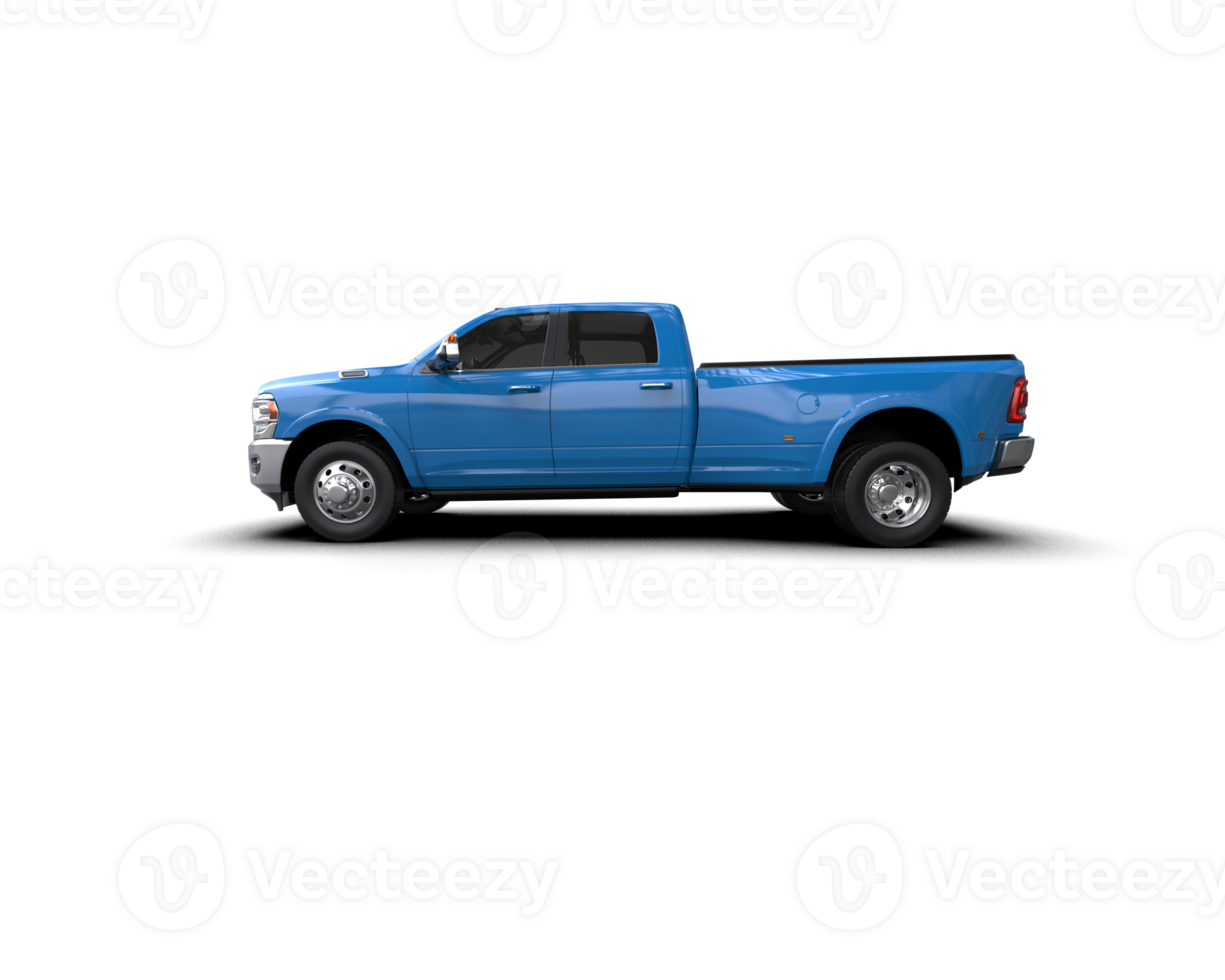 Pickup truck isolated on background. 3d rendering - illustration png