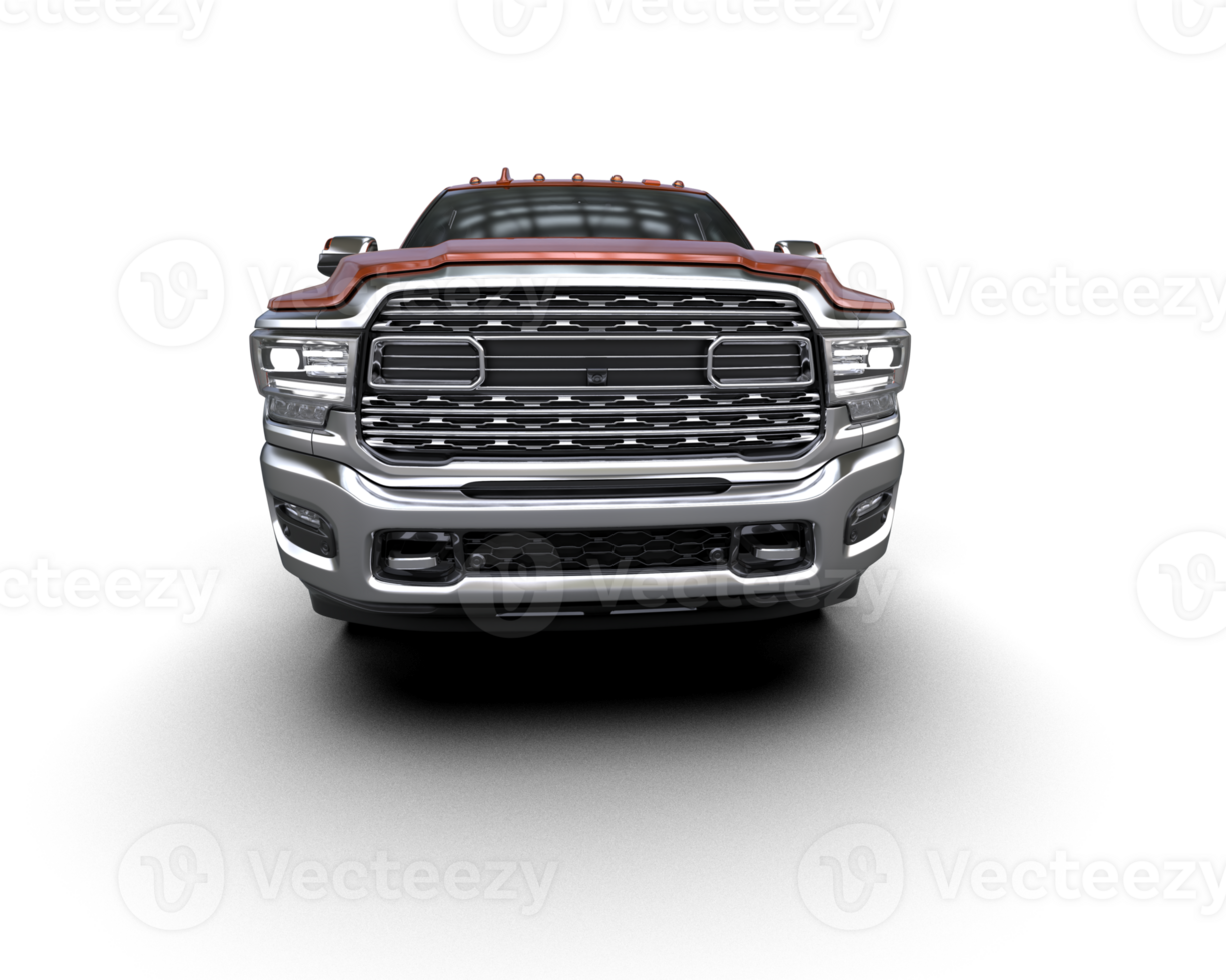 Pickup truck isolated on background. 3d rendering - illustration png