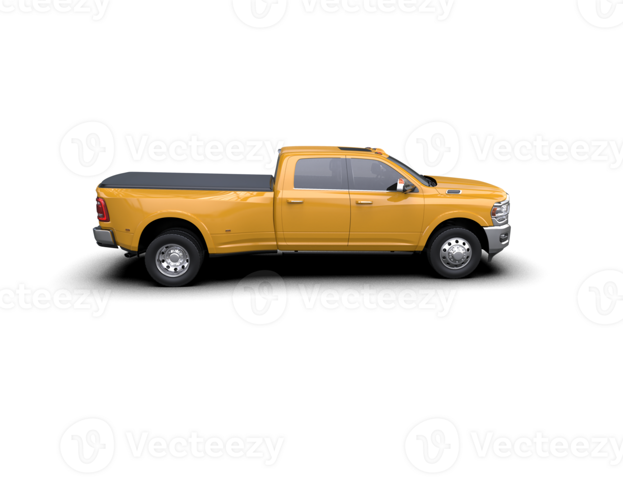 Pickup truck isolated on background. 3d rendering - illustration png