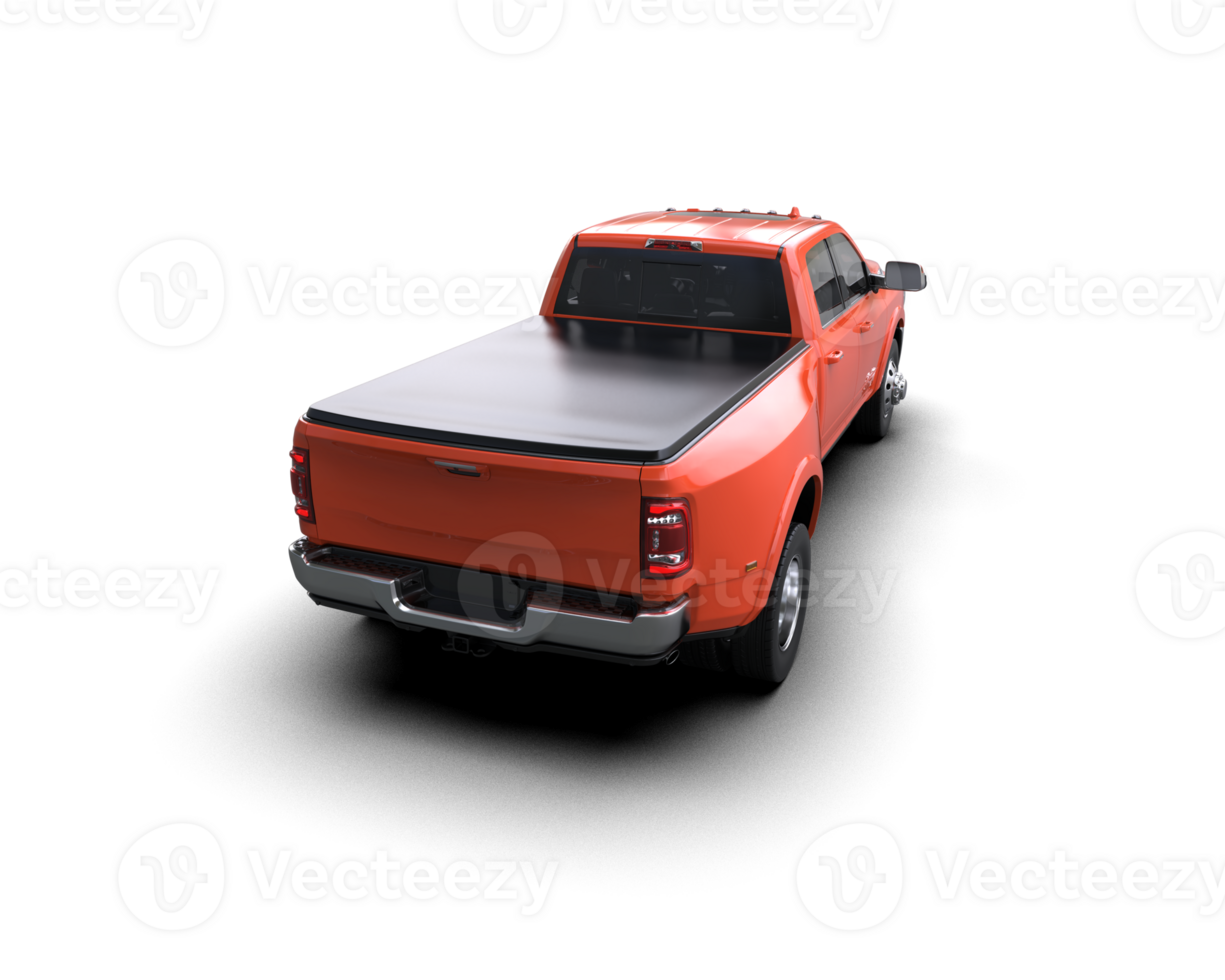 Pickup truck isolated on background. 3d rendering - illustration png