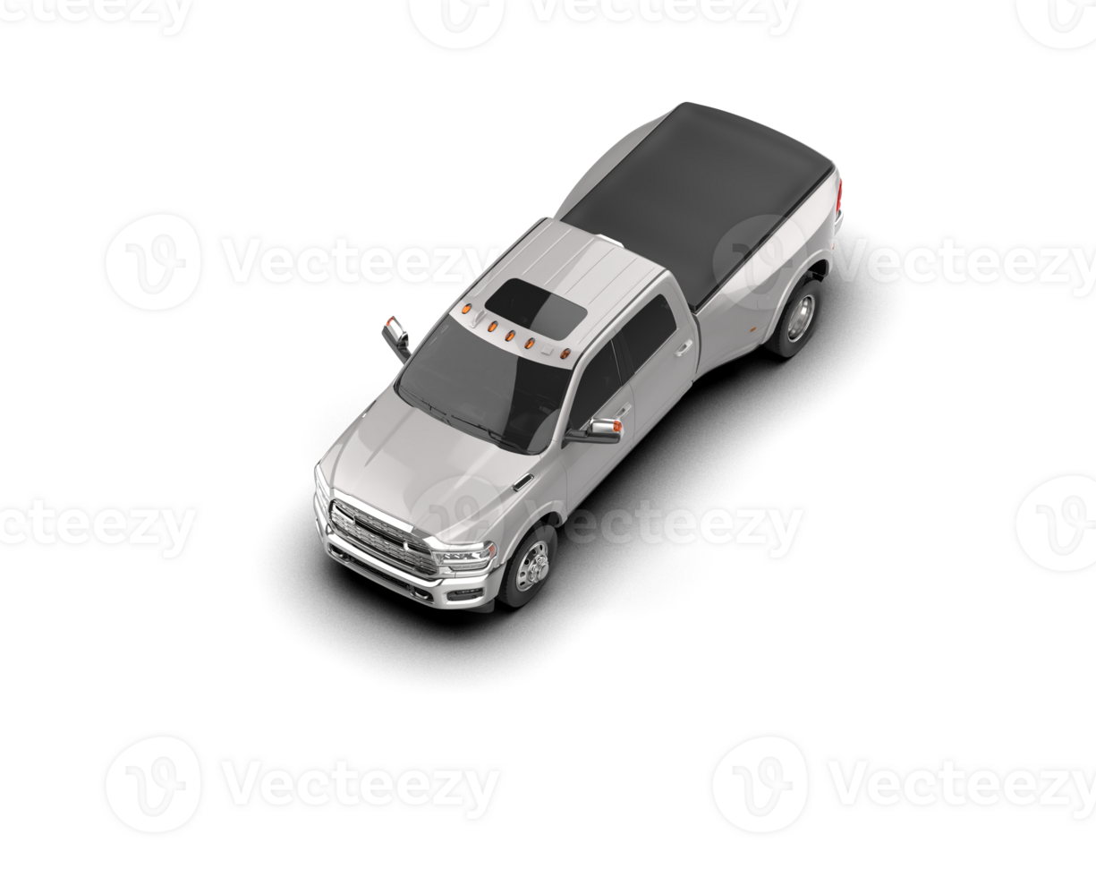 Pickup truck isolated on background. 3d rendering - illustration png