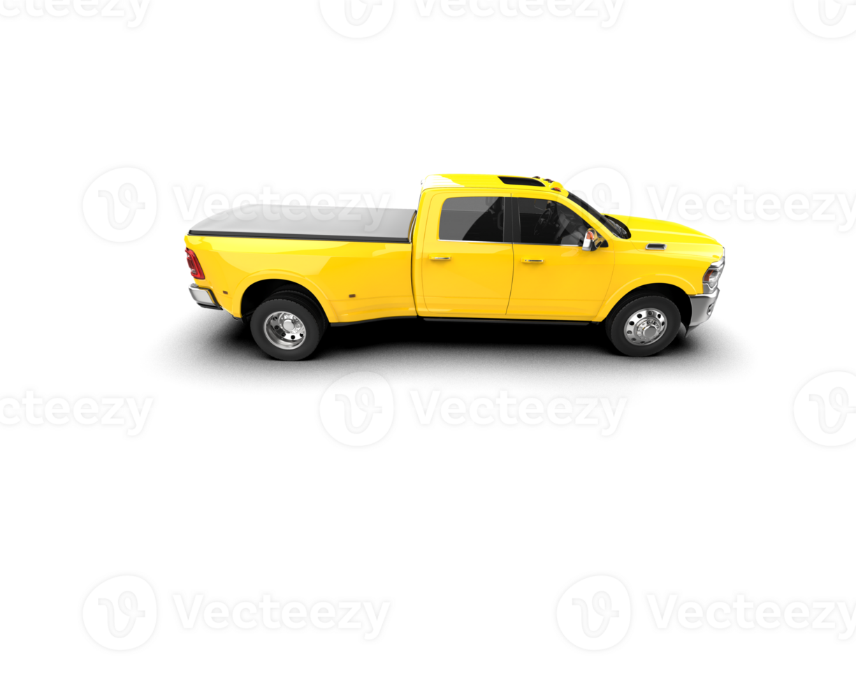 Pickup truck isolated on background. 3d rendering - illustration png