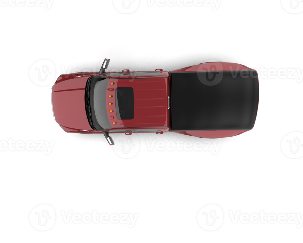 Pickup truck isolated on background. 3d rendering - illustration png