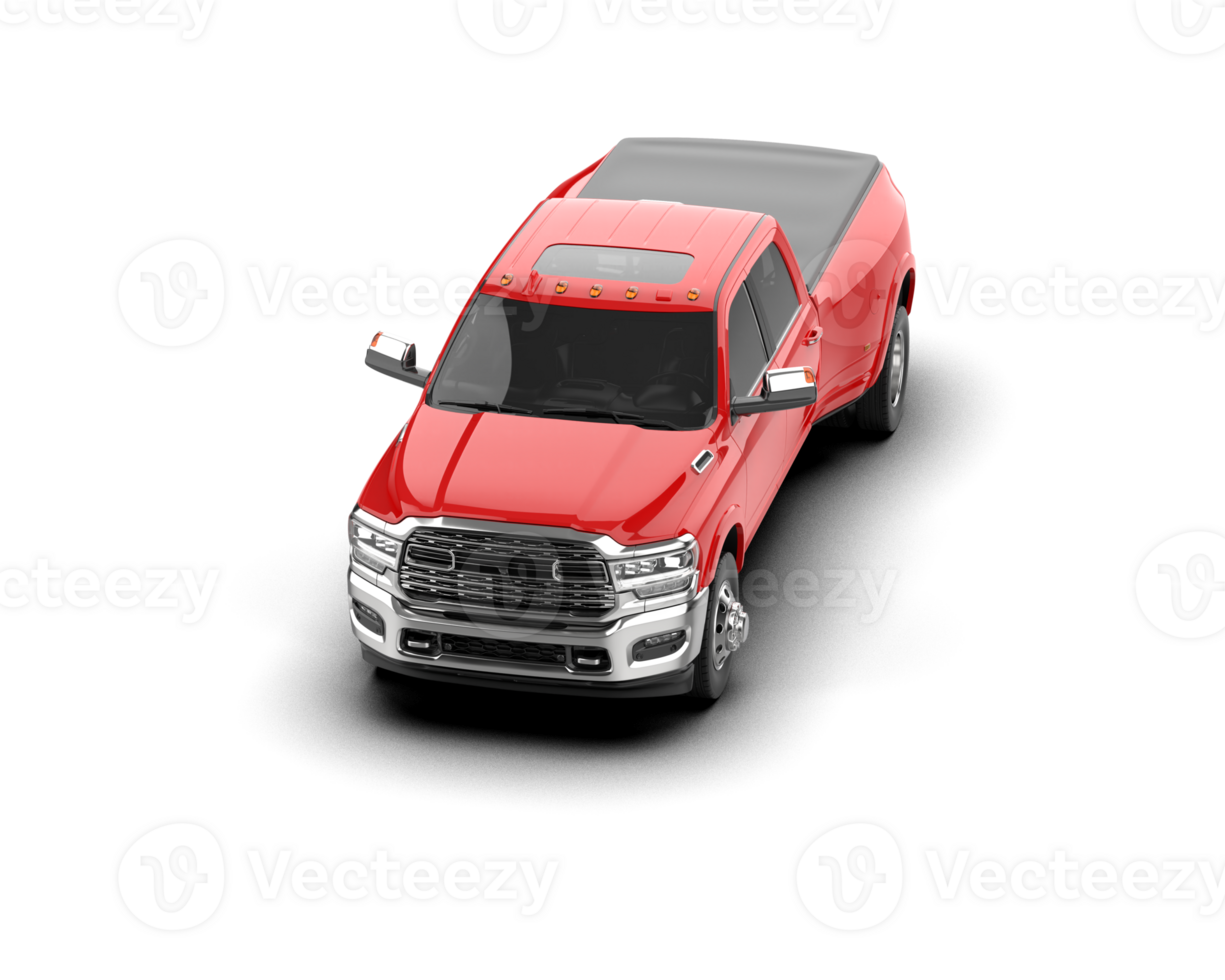 Pickup truck isolated on background. 3d rendering - illustration png