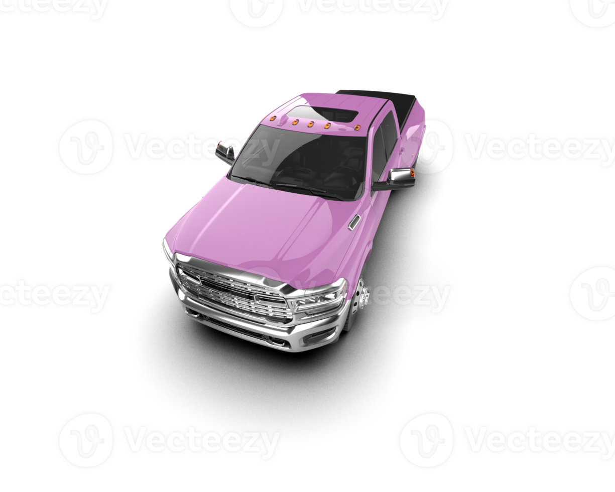Pickup truck isolated on background. 3d rendering - illustration png