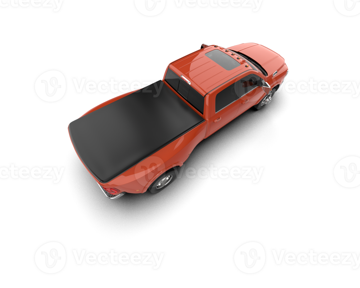 Pickup truck isolated on background. 3d rendering - illustration png