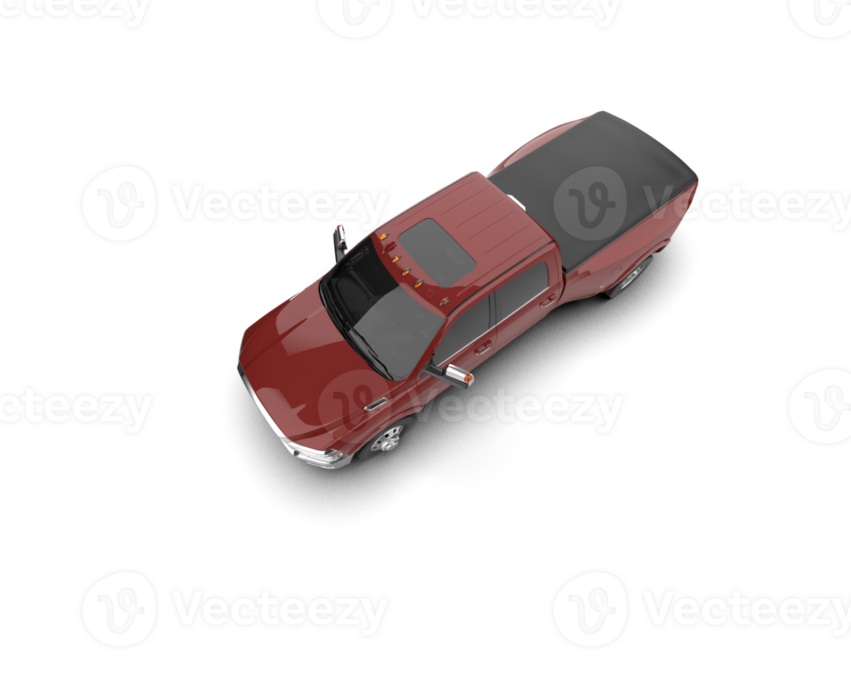 Pickup truck isolated on background. 3d rendering - illustration png