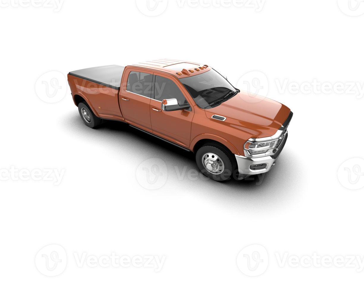 Pickup truck isolated on background. 3d rendering - illustration png
