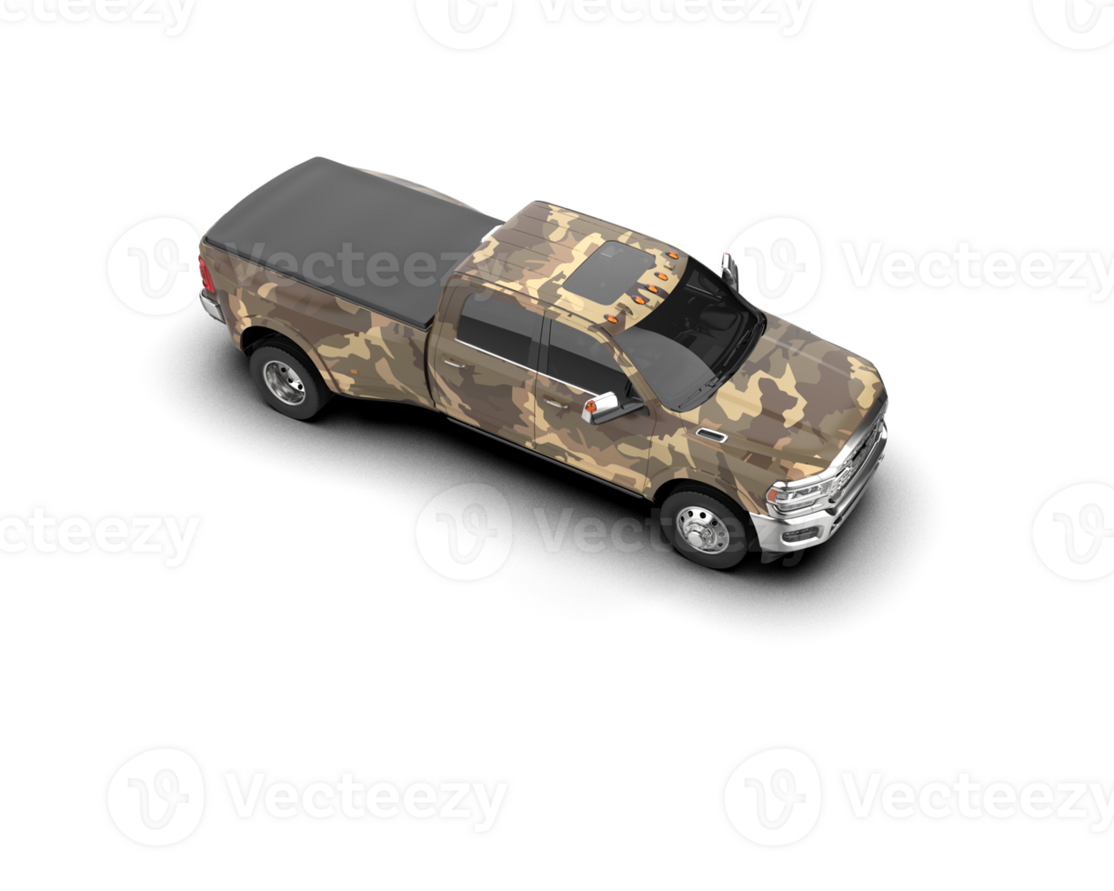 Pickup truck isolated on background. 3d rendering - illustration png