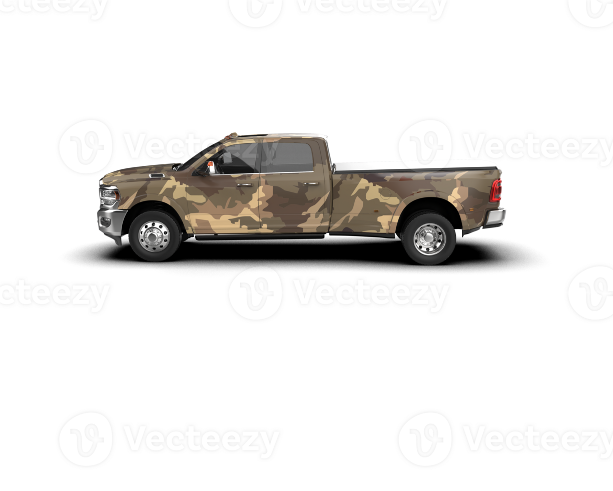 Pickup truck isolated on background. 3d rendering - illustration png